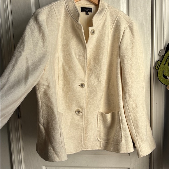 Talbots Ivory Button-Up Jacket - Picture 3 of 6